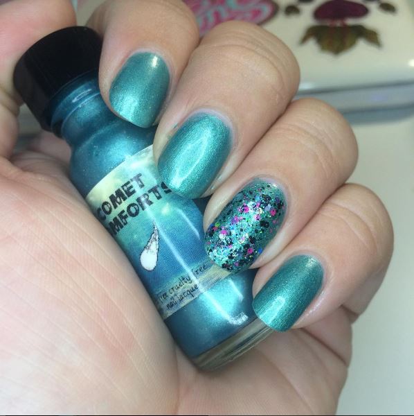 Comet Comforts Mermaid Beauty Box Review & Giveaway Comet Vomit Nail Polish Swatches