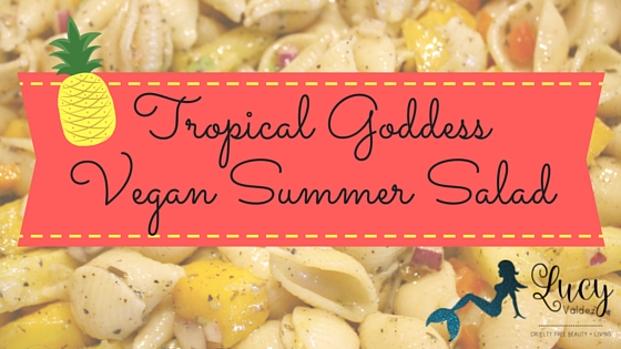 Tropical Goddess Vegan Summer Salad with Tessemae's Green Goddess Dressing