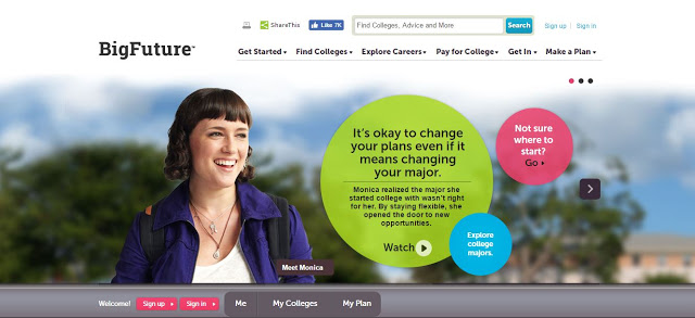 Understanding the FAFSA and College Admissions BigFuture landing page