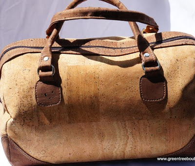 Green Tree Boutiques Lisbon Satchel Cork Handbag made wtih sustainable cork and vegan leather