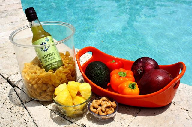 Tropical Goddess Vegan Summer Salad Ingredients