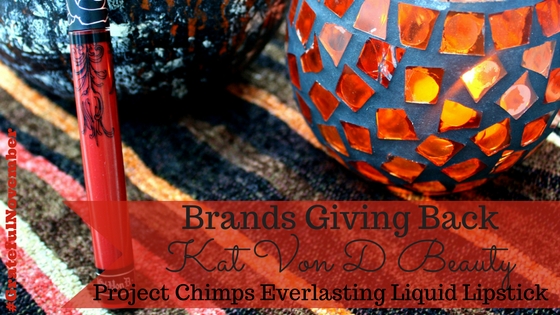 Kat Von D Everlasting Liquid Lipstick Project Chimps blog title