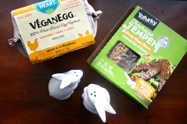 Vegan Staples for the Perfect Weekend Breakfast bacon and vegan egg breakfast staples