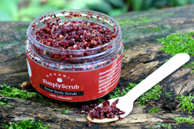 SimplyScrub 100% Organic Rose Body Scrub